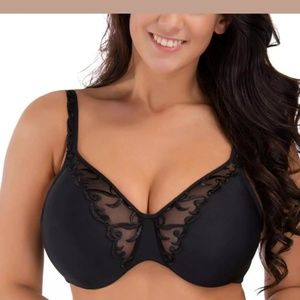 NWT 38DD Black Minimizer Bra